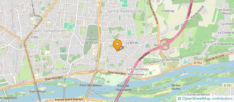 localisation de l'entreprise MONSIEUR YOANN GERVAIS  TOURS