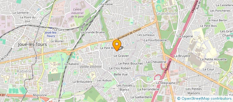 localisation de l'entreprise MONSIEUR YOANN GICAILLAUD  JOUE-LES-TOURS