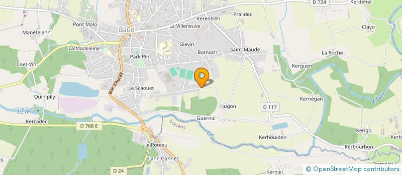 localisation de l'entreprise MONSIEUR YOANN GOURIN à BAUD