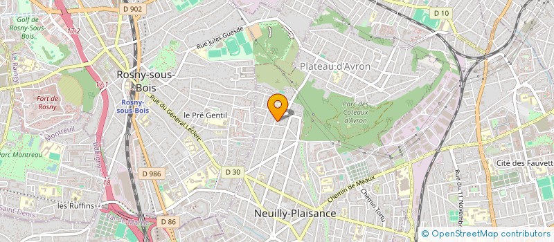 localisation de l'entreprise MONSIEUR YOANN GUYARD à NEUILLY-PLAISANCE