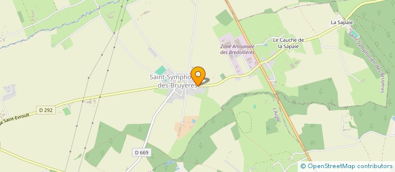 localisation de l'entreprise MONSIEUR YOANN GUYET à SAINT-SYMPHORIEN-DES-BRUYERES