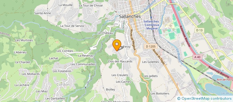 localisation de l'entreprise MONSIEUR YOANN HABEREY  SALLANCHES