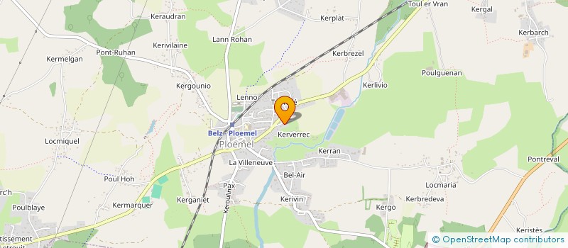 localisation de l'entreprise MONSIEUR YOANN HAZEVIS  PLOEMEL