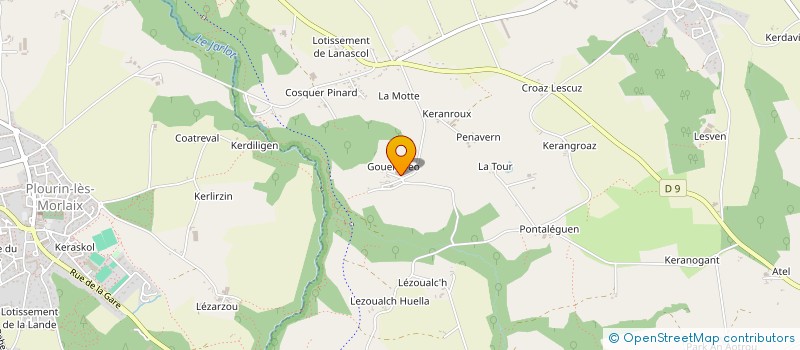 localisation de l'entreprise MONSIEUR YOANN HEURTEL  PLOUGONVEN