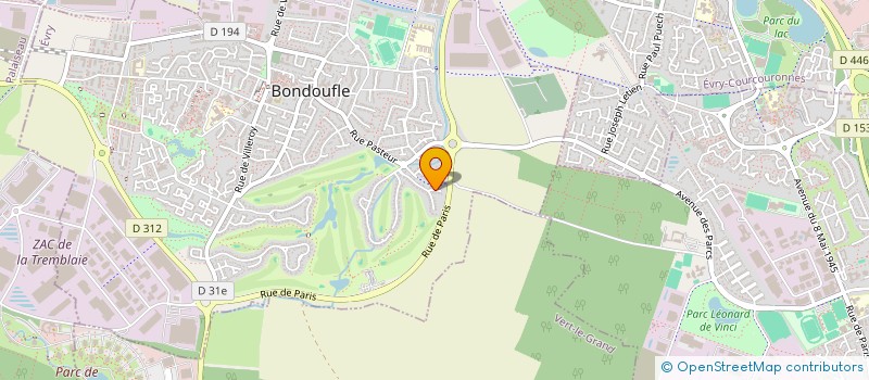 localisation de l'entreprise MONSIEUR YOANN HILLAIRET  BONDOUFLE