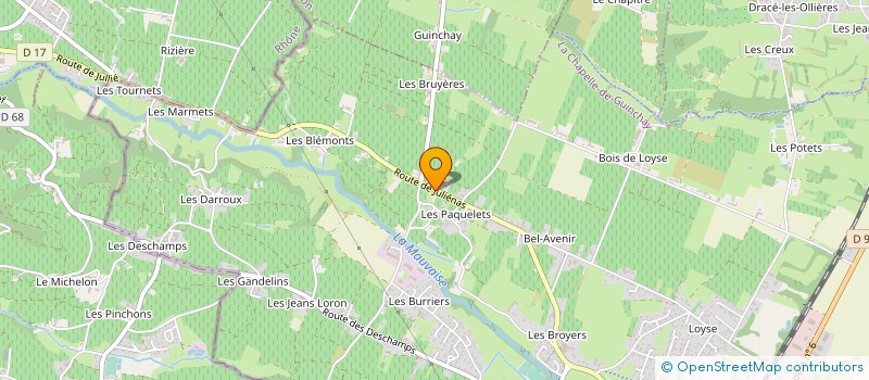 localisation de l'entreprise MONSIEUR YOANN JAMBON  LA CHAPELLE-DE-GUINCHAY