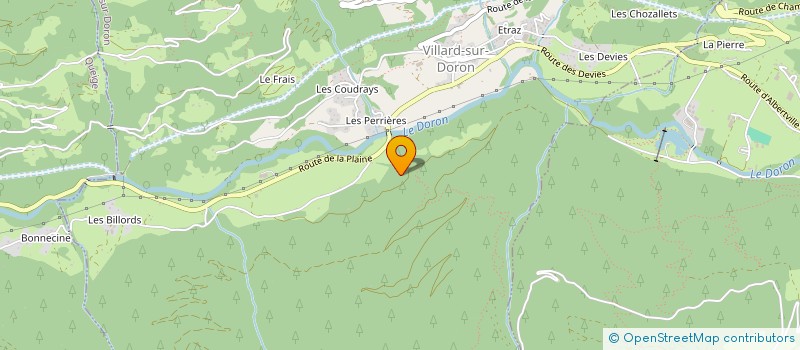 localisation de l'entreprise MONSIEUR YOANN JAUNY  VILLARD SUR DORON