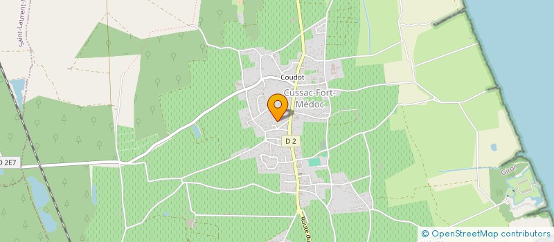 localisation de l'entreprise MONSIEUR YOANN JEANNAUD  CUSSAC-FORT-MEDOC
