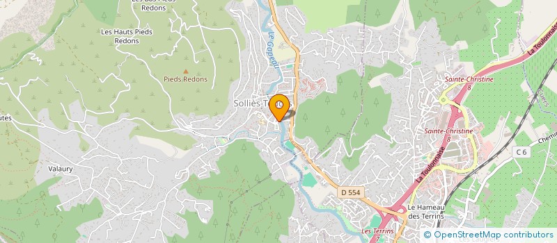 localisation de l'entreprise MONSIEUR YOANN JUSTIN  SOLLIES-TOUCAS