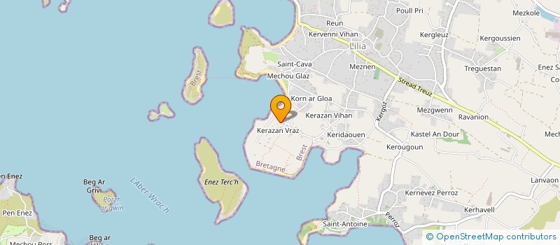 localisation de l'entreprise MONSIEUR YOANN KERVELLA à PLOUGUERNEAU