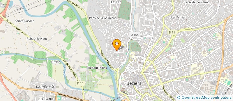 localisation de l'entreprise MONSIEUR YOANN LABORDE à BEZIERS