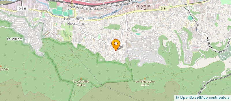 localisation de l'entreprise MONSIEUR YOANN LACHAISE  LA PENNE-SUR-HUVEAUNE