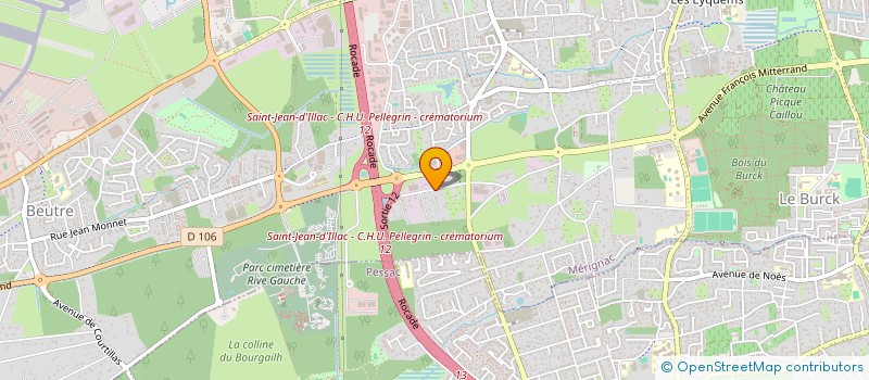 localisation de l'entreprise MONSIEUR YOANN LADAN  MERIGNAC