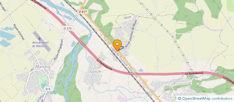 localisation de l'entreprise MONSIEUR YOANN LAFARGUE  MONT