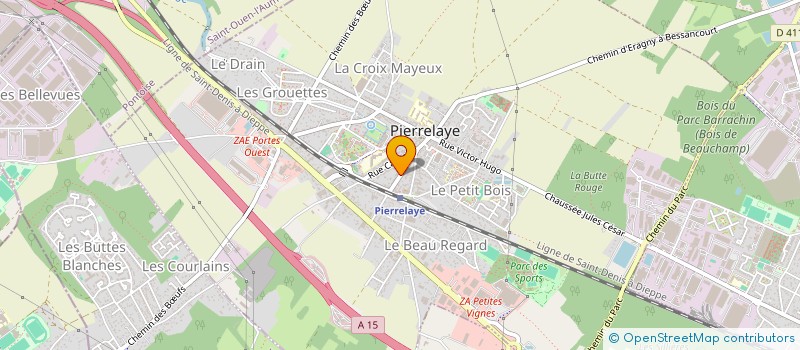 localisation de l'entreprise MONSIEUR YOANN LAGOUTTE  PIERRELAYE