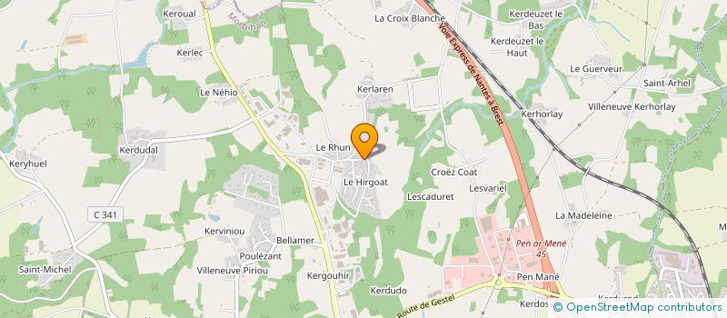 localisation de l'entreprise MONSIEUR YOANN LAMOUROUX  GUIDEL