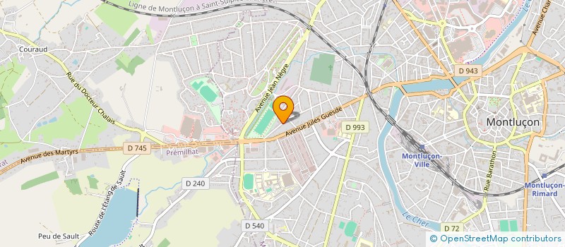 localisation de l'entreprise MONSIEUR YOANN LAVERGNE à MONTLUCON