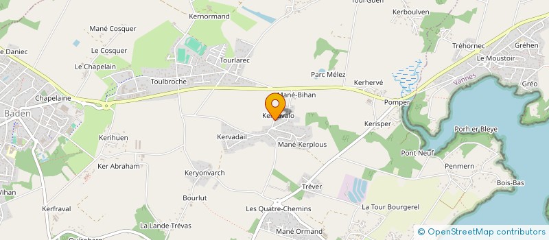 localisation de l'entreprise MONSIEUR YOANN LE CERF à BADEN