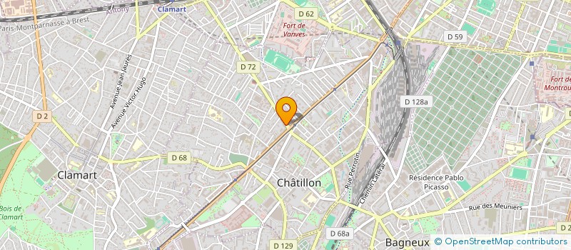 localisation de l'entreprise MONSIEUR YOANN LE CREURER à CHATILLON