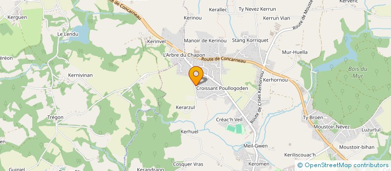 localisation de l'entreprise MONSIEUR YOANN LE DELLETER  PLEUVEN