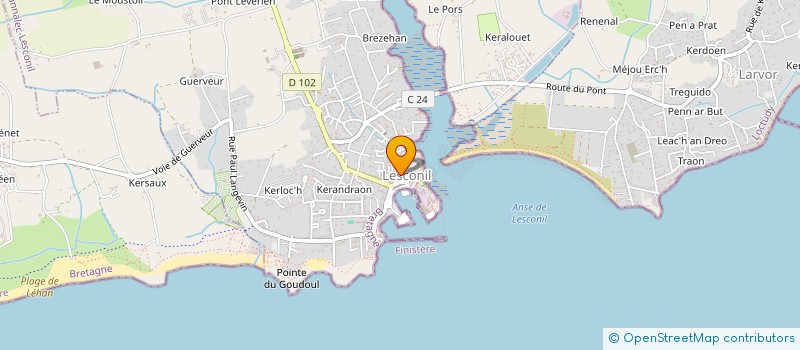 localisation de l'entreprise MONSIEUR YOANN LE MOIGNE  PLOBANNALEC-LESCONIL