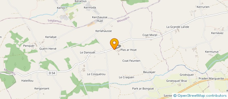 localisation de l'entreprise MONSIEUR YOANN LE ROUX à MOUSTERU