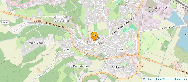 localisation de l'entreprise MONSIEUR YOANN LECHALIER  GAILLON