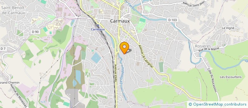 localisation de l'entreprise MONSIEUR YOANN LECHEVIN  CARMAUX