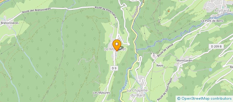 localisation de l'entreprise MONSIEUR YOANN LECLESVE  LE MOUTARET