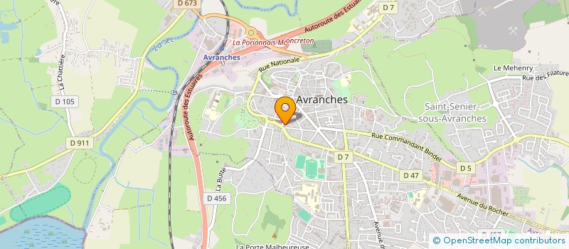 localisation de l'entreprise MONSIEUR YOANN LECOMTE  AVRANCHES