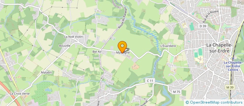 localisation de l'entreprise MONSIEUR YOANN LEDEUIL  LA CHAPELLE-SUR-ERDRE