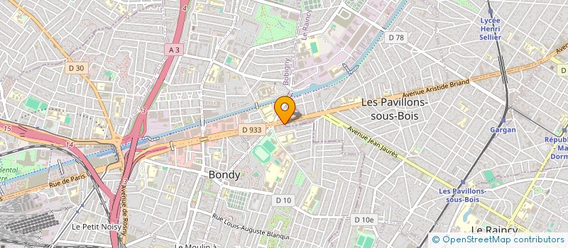 localisation de l'entreprise MONSIEUR YOANN LEROY  BONDY