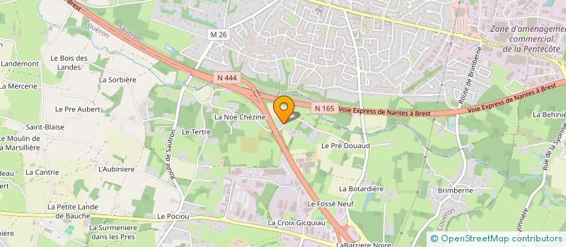 localisation de l'entreprise MONSIEUR YOANN LOYEN à COUERON