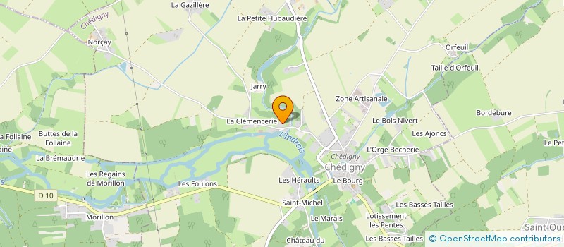 localisation de l'entreprise MONSIEUR YOANN MAGNIER  CHEDIGNY