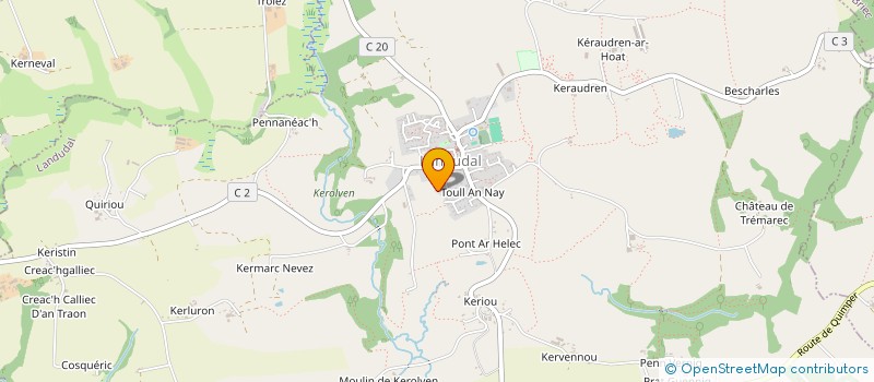 localisation de l'entreprise MONSIEUR YOANN MARTIN  LANDUDAL