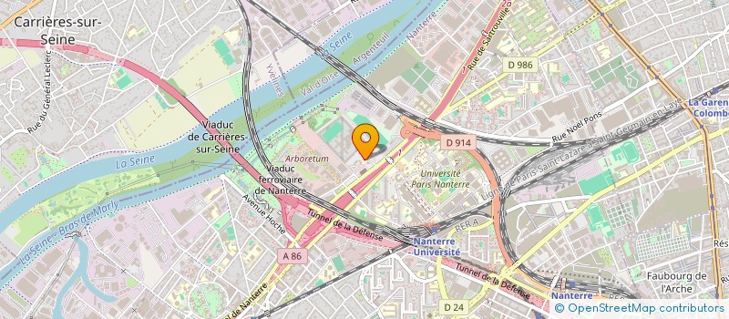 localisation de l'entreprise MONSIEUR YOANN MBANGUE  NANTERRE