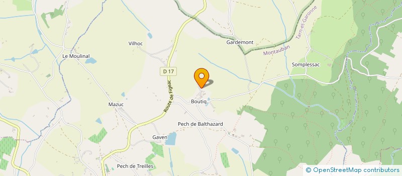 localisation de l'entreprise MONSIEUR YOANN MIKSZ  PUYLAROQUE