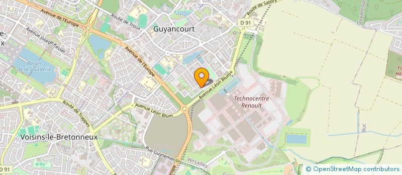 localisation de l'entreprise MONSIEUR YOANN MILLER  GUYANCOURT