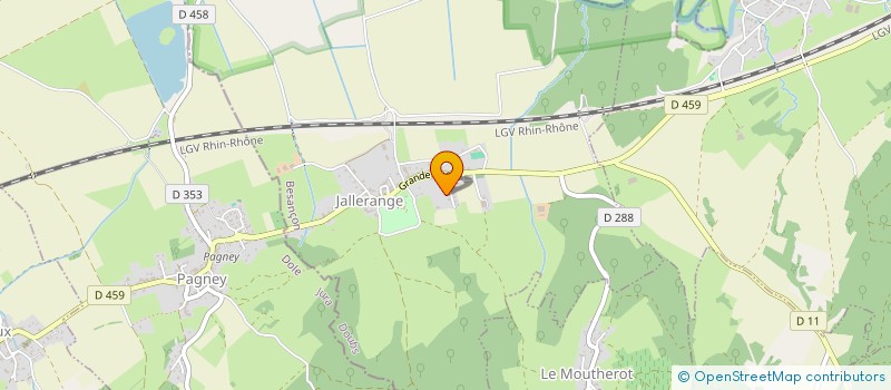 localisation de l'entreprise MONSIEUR YOANN MONIER à JALLERANGE