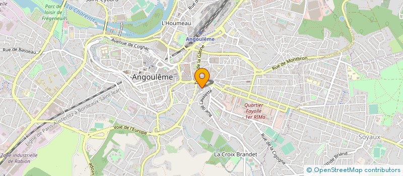 localisation de l'entreprise MONSIEUR YOANN MONTABORD  RUELLE-SUR-TOUVRE