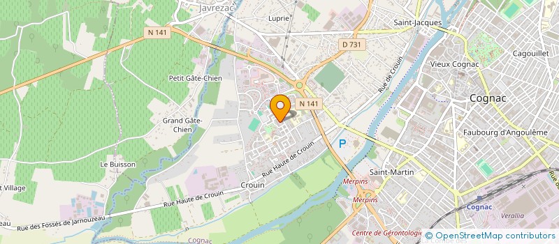 localisation de l'entreprise MONSIEUR YOANN MORANDIERE à COGNAC