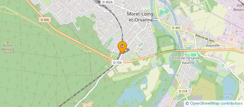 localisation de l'entreprise MONSIEUR YOANN MOREAU  MORET-LOING-ET-ORVANNE