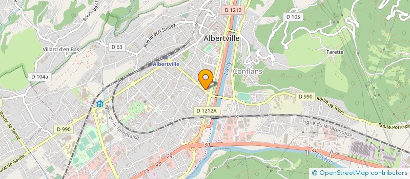 localisation de l'entreprise MONSIEUR YOANN MURAT  ALBERTVILLE