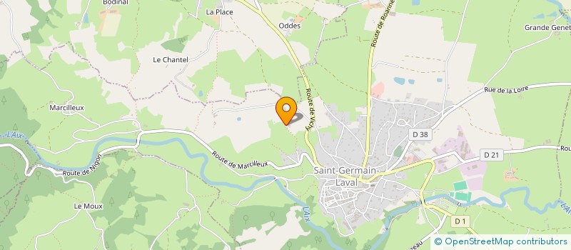 localisation de l'entreprise MONSIEUR YOANN MURET  SAINT-GERMAIN-LAVAL