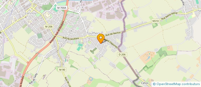 localisation de l'entreprise MONSIEUR YOANN NOLLET  TOUFFLERS