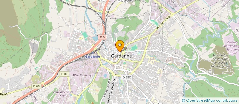 localisation de l'entreprise MONSIEUR YOANN ORRICO  GARDANNE