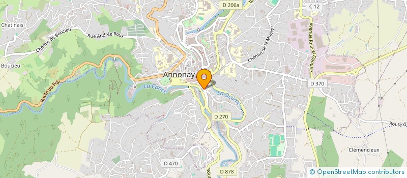 localisation de l'entreprise MONSIEUR YOANN PANCHEVRE  ANNONAY