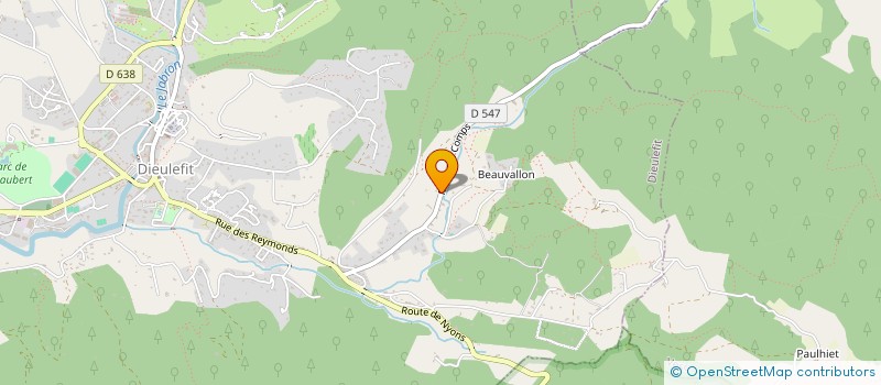 localisation de l'entreprise MONSIEUR YOANN PELLEGRIN  DIEULEFIT