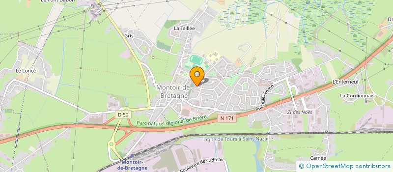 localisation de l'entreprise MONSIEUR YOANN PELTRET  MONTOIR-DE-BRETAGNE