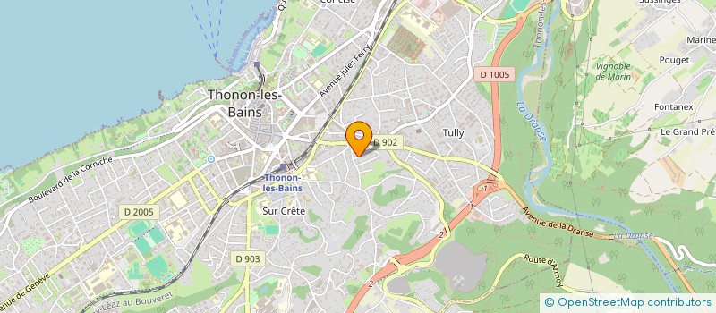 localisation de l'entreprise MONSIEUR YOANN PERRET JEANNERET à THONON-LES-BAINS